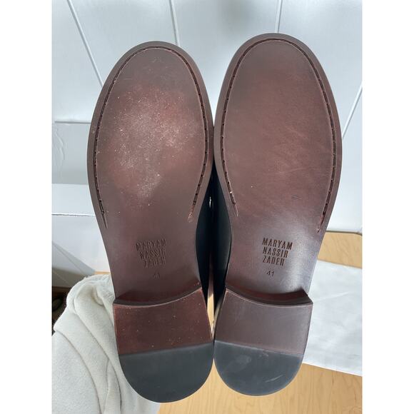 Maryum Nassir Zadeh Women's Alan Loafer Black Leather Size EU 41/10 - Picture 7 of 7